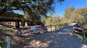 Storm damage has prompted the indefinite closure of a section of the Maria Ygnacio Bike Path
