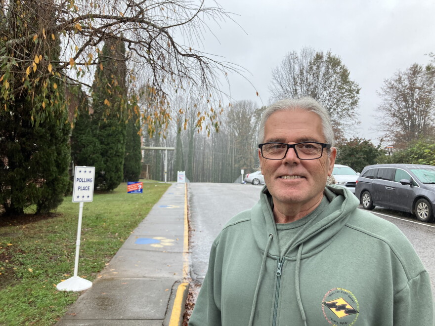 Marion voter Freddie Robinson on Tuesday, Nov. 5, 2024.