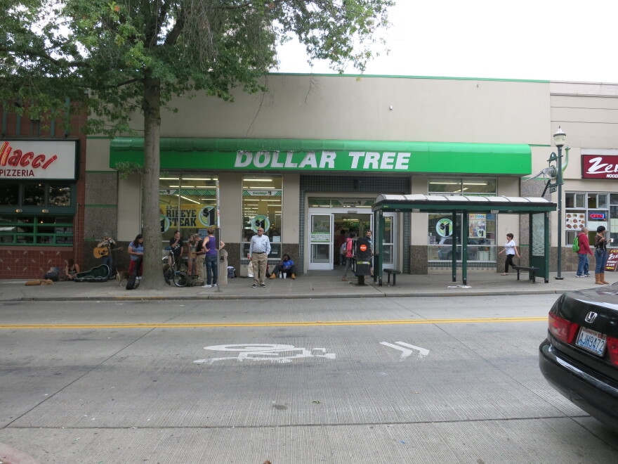 Many people in the homeless community hang out in Seattle's University District