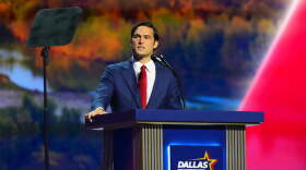 Rep. Brandon Gill, R-Texas, speaks at the Republican convention Wednesday, Sept. 9, 2026, in Dallas. 