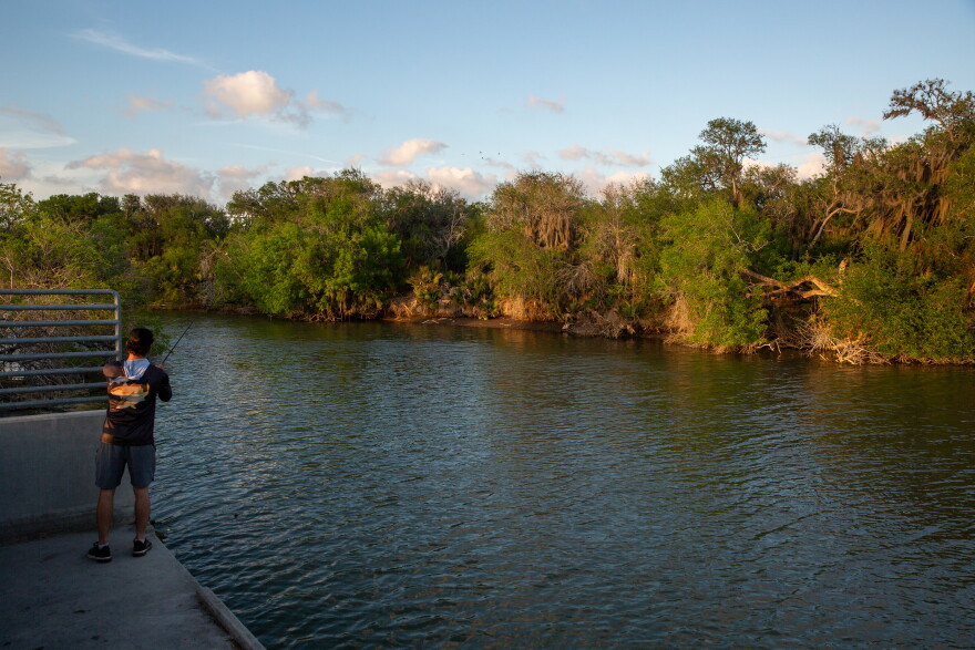 The Nueces River in Calallen on March 30, 2026.