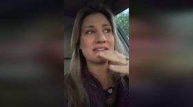 Belleview Middle School civics teacher Terry Kinder voiced her frustration with district testing rules for online classes in a video posted to Facebook. Image: Terry Kinder via Facebook