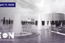 Caesars Palace fountains and hotel 1966