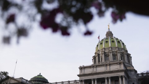 The exterior of the Pennsylvania Capitol in Harrisburg.