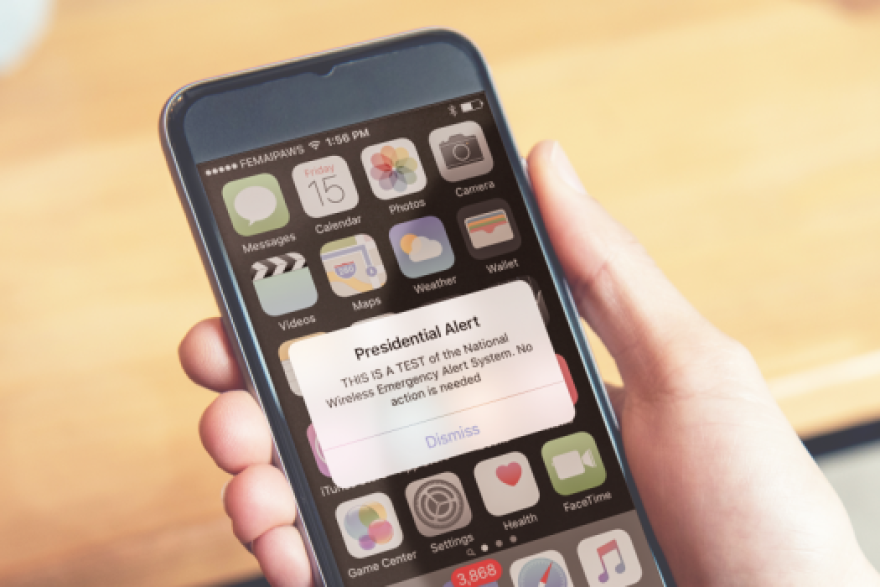 Expect a 'Presidential Alert' on your cell phone Wednesday morning at 11:18.