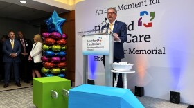 Hartford Healthcare President of Greater Manchester Region Adam Steinberg discusses changes made at Manchester Memorial Hospital and Rockville General, since the nonprofit healthcare organization took over the hospitals from bankrupt for-profit healthcare company Prospect Medical Holdings July 16, 2026.
