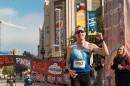Colin Mickow of Oswego, Illinois was the first to cross the finish line of the 2025 San Antonio Marathon on Dec. 7, 2025