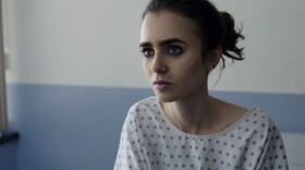 This image released by Netflix shows Lily Collins in, "To The Bone." (Netflix via AP)