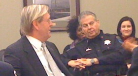 Terry Simonson before the City Council