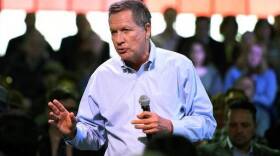 Republican presidential candidate Ohio Gov. John Kasich speaks at a town hall meeting in Portland, Ore., Thursday, April 28 , 2016.