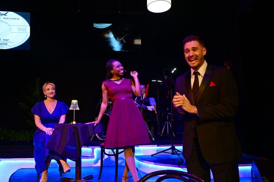 'MY WAY' lounge singers Kimberly Suskind, Ruthgena Faraco and AJ Mendini.