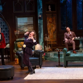 Sally Struthers and others in An Old-Fashioned Family Murder running through Nov. 2 at George Street Playhouse