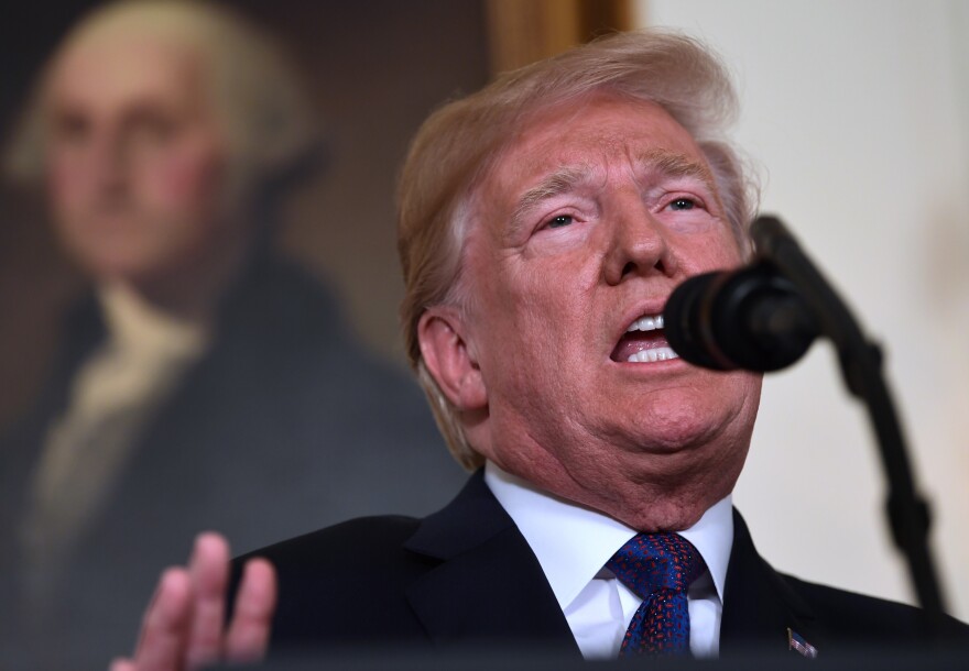 President Trump announces Friday that a U.S.-led coalition has launched a military response to the Syrian government's alleged chemical weapon attack earlier this month.