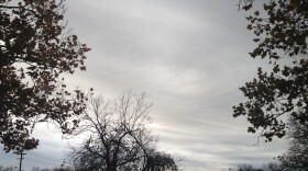 Skies over Commerce, TX at 8:25am on 12-15-11.