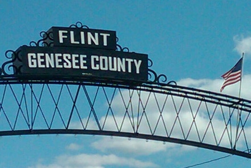 sign that says flint 