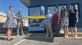 A new, free-to-use Bluebox vending machine was placed outside the Synergy One Lending mortgage company, near 63rd Street and Blue Ridge Boulevard, in Raytown on Thursday. It’s the third such machine in Jackson County, intended to cut down on the number of overdose deaths.