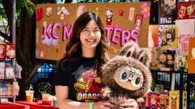 Ling Vong, owner of Dragon Wagon KC and KC Monsters, at her pop-up booth.