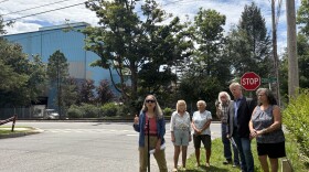 Activists an neighbors of WIN Waste's Hudson Falls plant gathered to mark the plant's imminent retirement