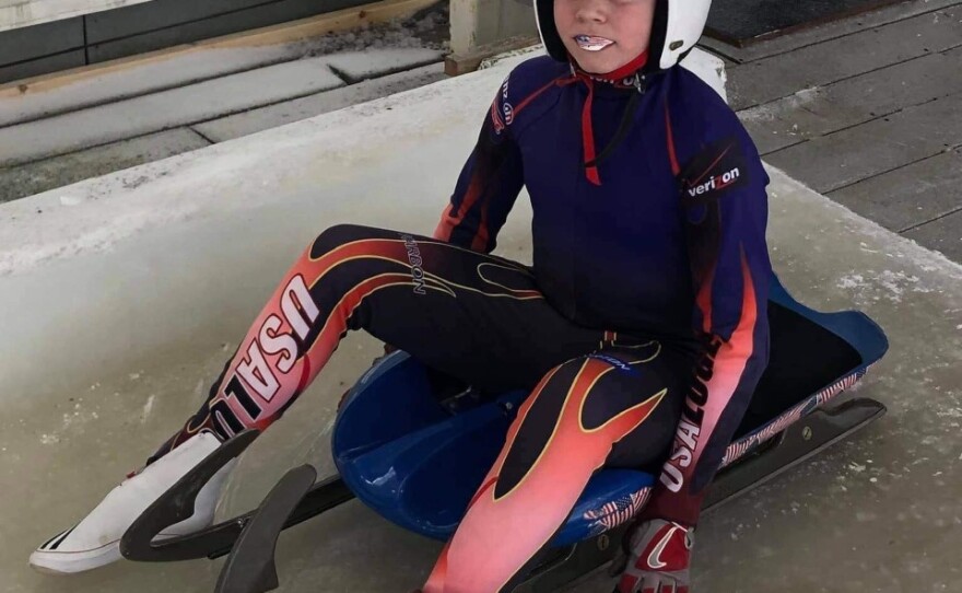 Wolfgang Lux on luge.