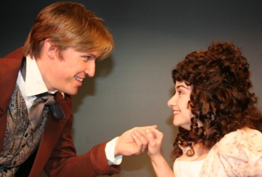 Zachary M. Andrews (M.F.A. acting, ?11) and Anna Safar (M.F.A acting, ?11).