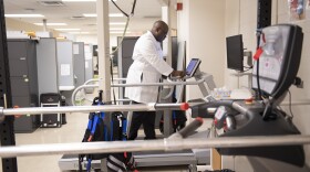 Dr. Awosika Oluwole is studying how walking backward on a treadmill could lead to vast improvements for stroke survivors.