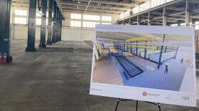 The factory, located on 8th and Garfield in Eugene. Manufacturing is planned for July 2023, although organizers say this is an ambitious schedule.