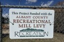 A sign for a mill levy. 