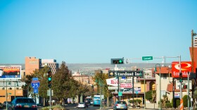Downtown Albuquerque is an example of what a "urban heat island" looks like — the