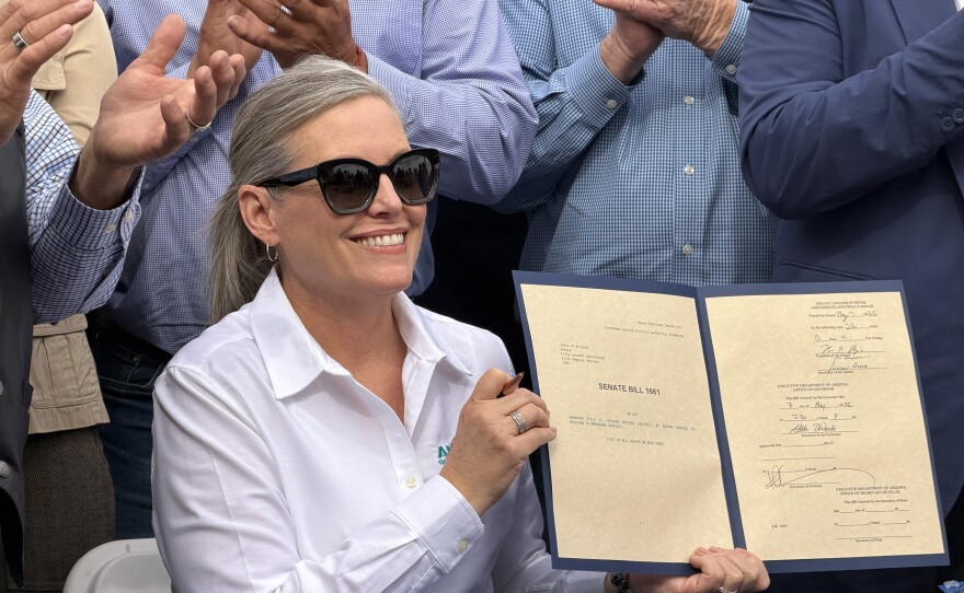 Governor Katie Hobbs joins Yuma County officials to dedicate the region’s first agricultural broadband tower on Wednesday, November 12, 2025.