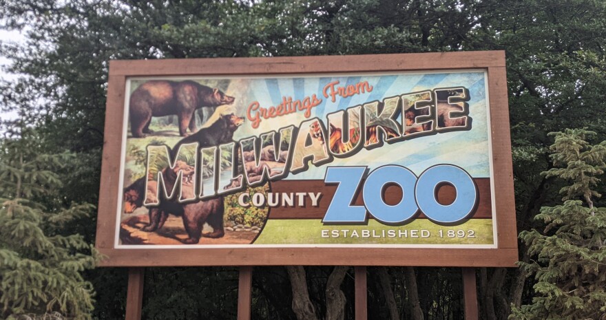 Billboard at Milwaukee County Zoo. 