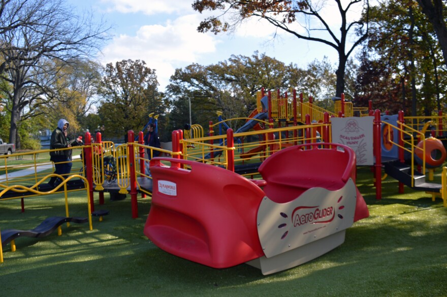 the new playground at McNaughton park