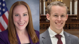 Indiana House District 58 candidates from left to right: Democrat Michelle Hennessee Sears and Republican John Reed.
