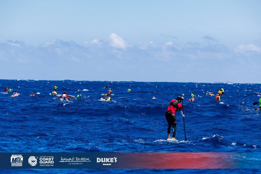 Athletes compete in the 2025 Molokaʻi 2 Oʻahu race.