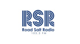 Road Salt Radio logo with blue lettering
