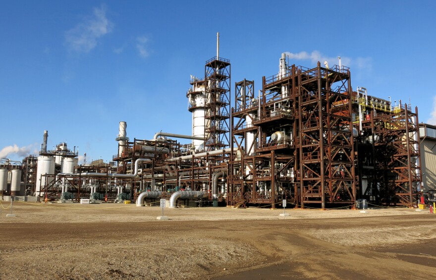 The Shell Quest carbon capture and storage project near Fort Saskatchewan, Alberta, is designed to capture about one-third of the emissions from a plant that upgrades bitumen from Canada's oil sands to synthetic crude oil.