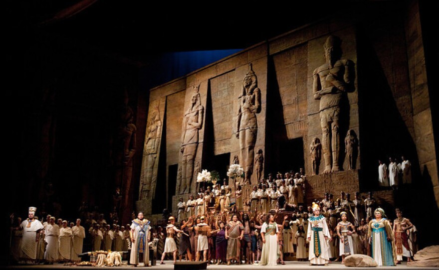 A scene from Act II of Verdi's "Aida."