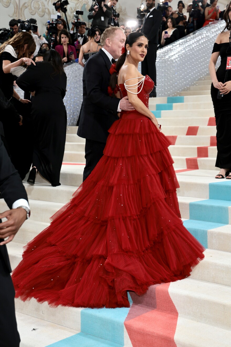 François-Henri Pinault and Salma Hayek Pinault