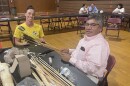 Volunteer Alicia Londos and Center Director Kenny Smoker