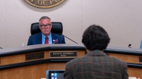 Dominic Hendricks speaks before Fort Myers City Council Monday afternoon alleging an improper action by city mayor Kevin Anderson and urging the mayor to resign. Anderson declined to resign.