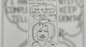 Cover of underground high school newspaper called the West Free Press.