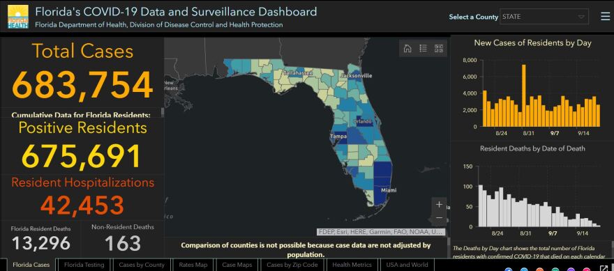 Florida COVID-19 Map
