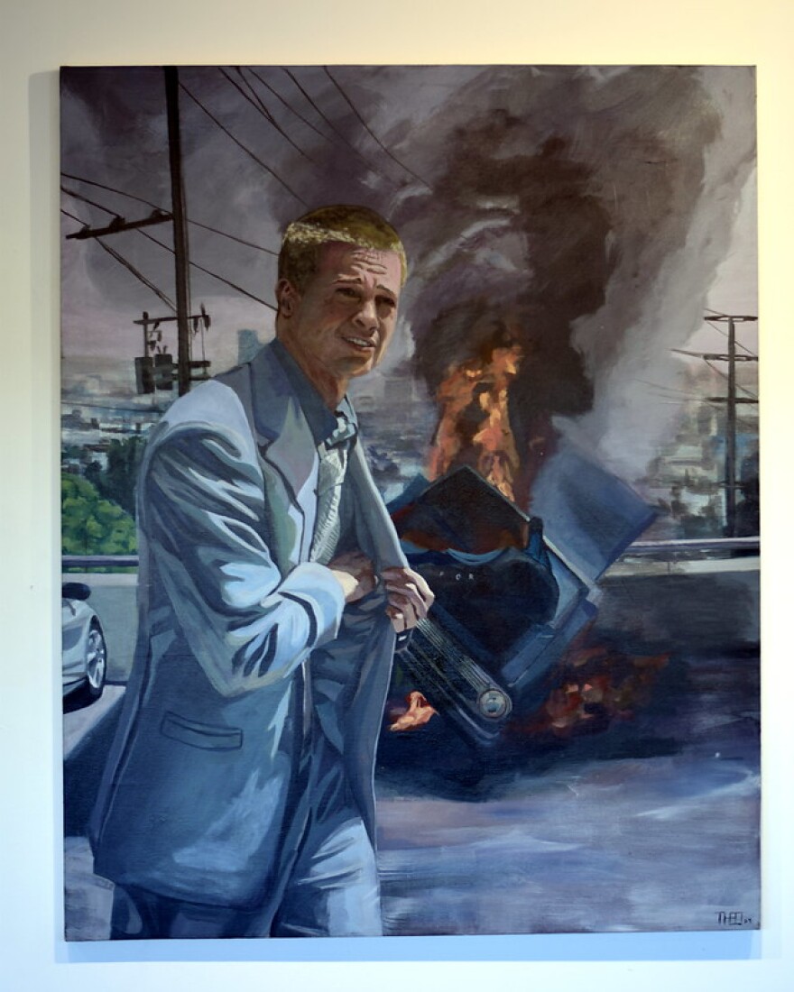 "Brad Pitt in Ocean's Twelve" at the 1078 Gallery in Chico, Calif. on July 13, 2025.
