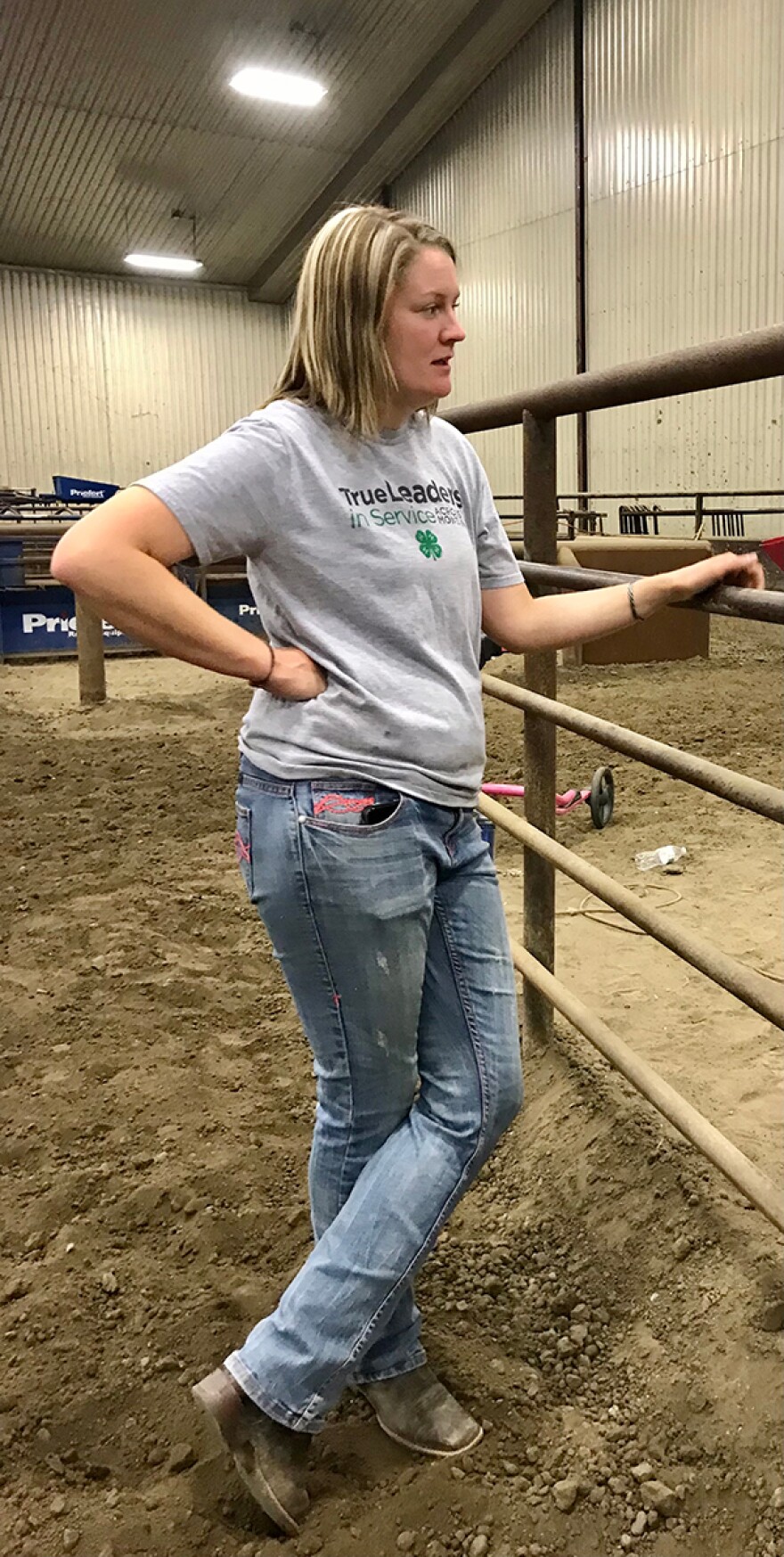 Carbon County Extension Agent Nikki Bailey at the Cottonwood Equine Center in Joliet