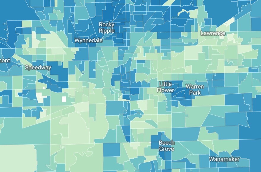 2023 election maps examine all 621 Marion County precincts. (Zak Cassel, WFYI)