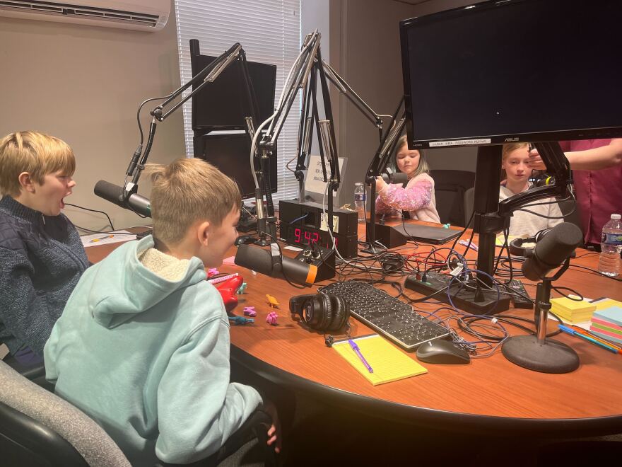 (From left to right) Ryan Fines, Oskar Fey, Isabel Fines, Ottilie Fey