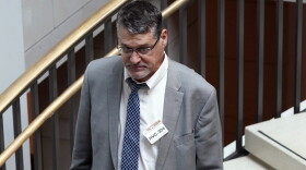 Glenn R. Simpson, co-founder of the research firm Fusion GPS, arrives for a scheduled appearance before a closed House Intelligence Committee hearing on Capitol Hill in Washington, Tuesday, Nov. 14, 2017. (Pablo Martinez Monsivais/AP)