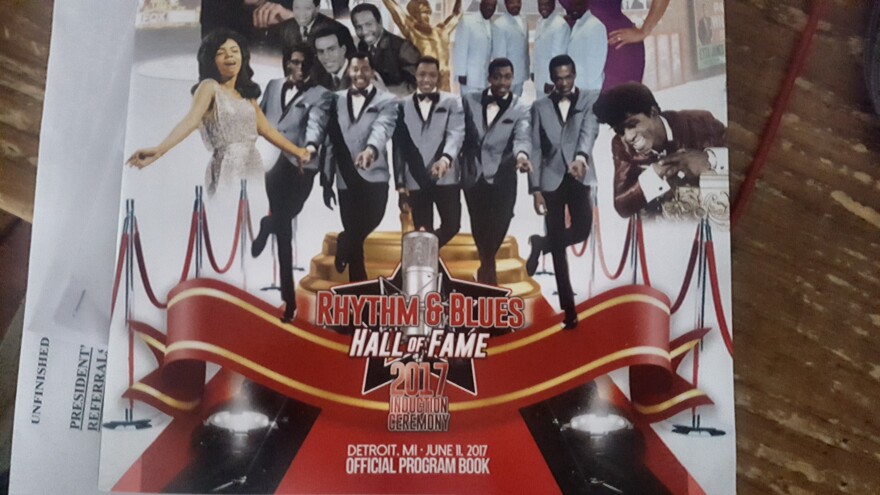 A program booklet from the 2017 R&B Hall of Fame induction ceremony