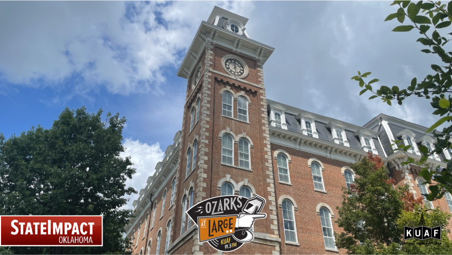 Old Main at the University of Arkansas Fayetteville campus.