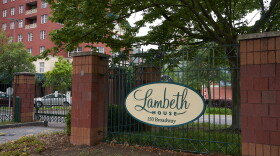 The Lambeth House retirement home, shown on April 7, 2020, was the site of an outbreak of COVID-19 deaths early in the pandemic.