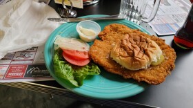 The breaded pork tenderloin from Nick's Kitchen